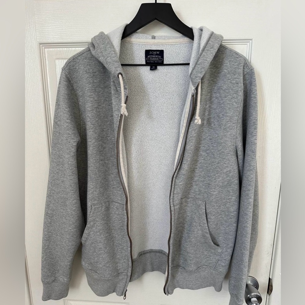 J Crew Fleece Zippered Jacket